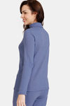 Zivame Cosy Rib Knit Poly Loungewear Top - Velvet Morning — thumbnail 3
